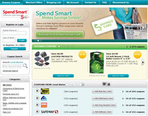 Grocery coupons website