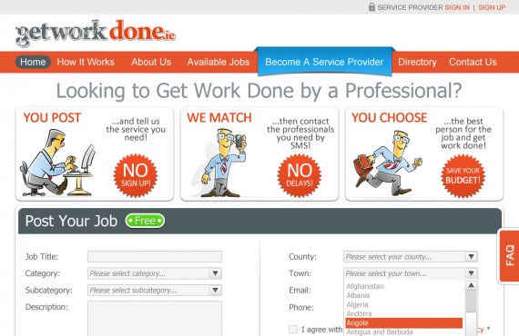 getworkdone website redesign screenshot 2