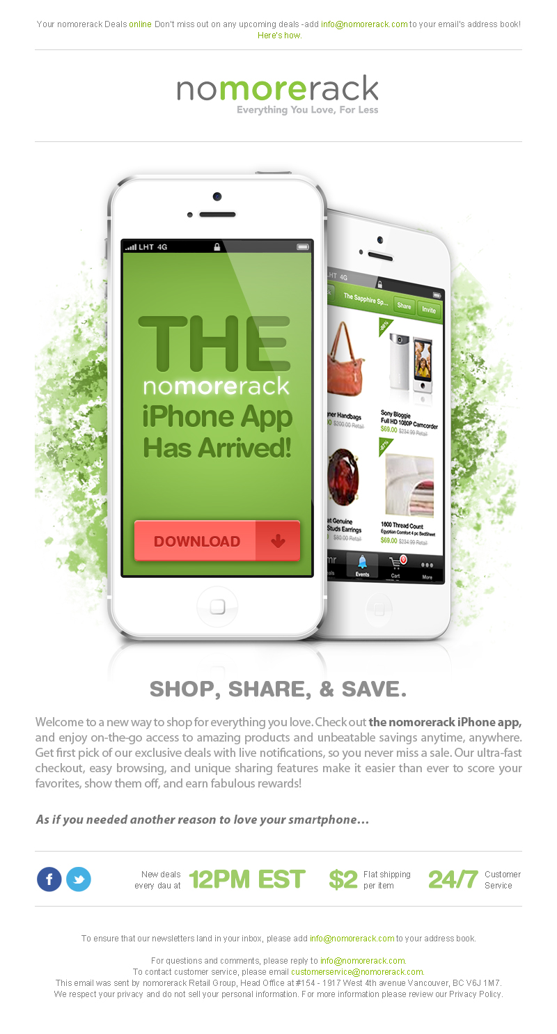 email design creation for the online shop screenshot 2