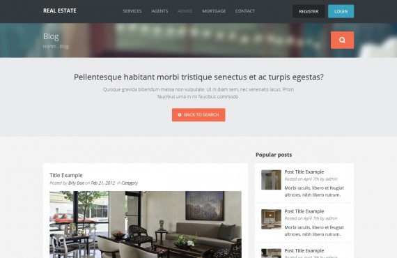 real estate – creative html template screenshot 7