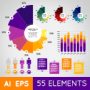 infographic elements template – vector pack screenshot 1