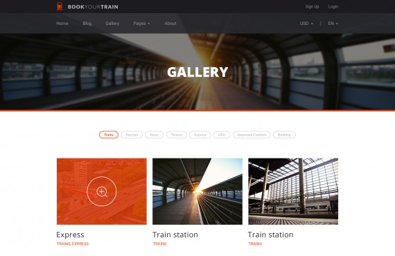 book your train – online booking psd template screenshot 9