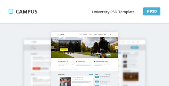 Campus - University PSD Template