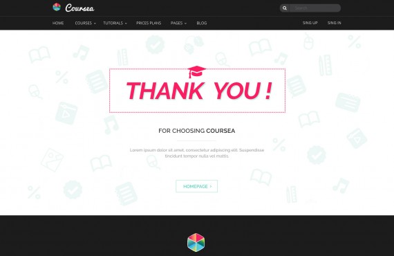 coursea – online tutorials & courses template screenshot 8