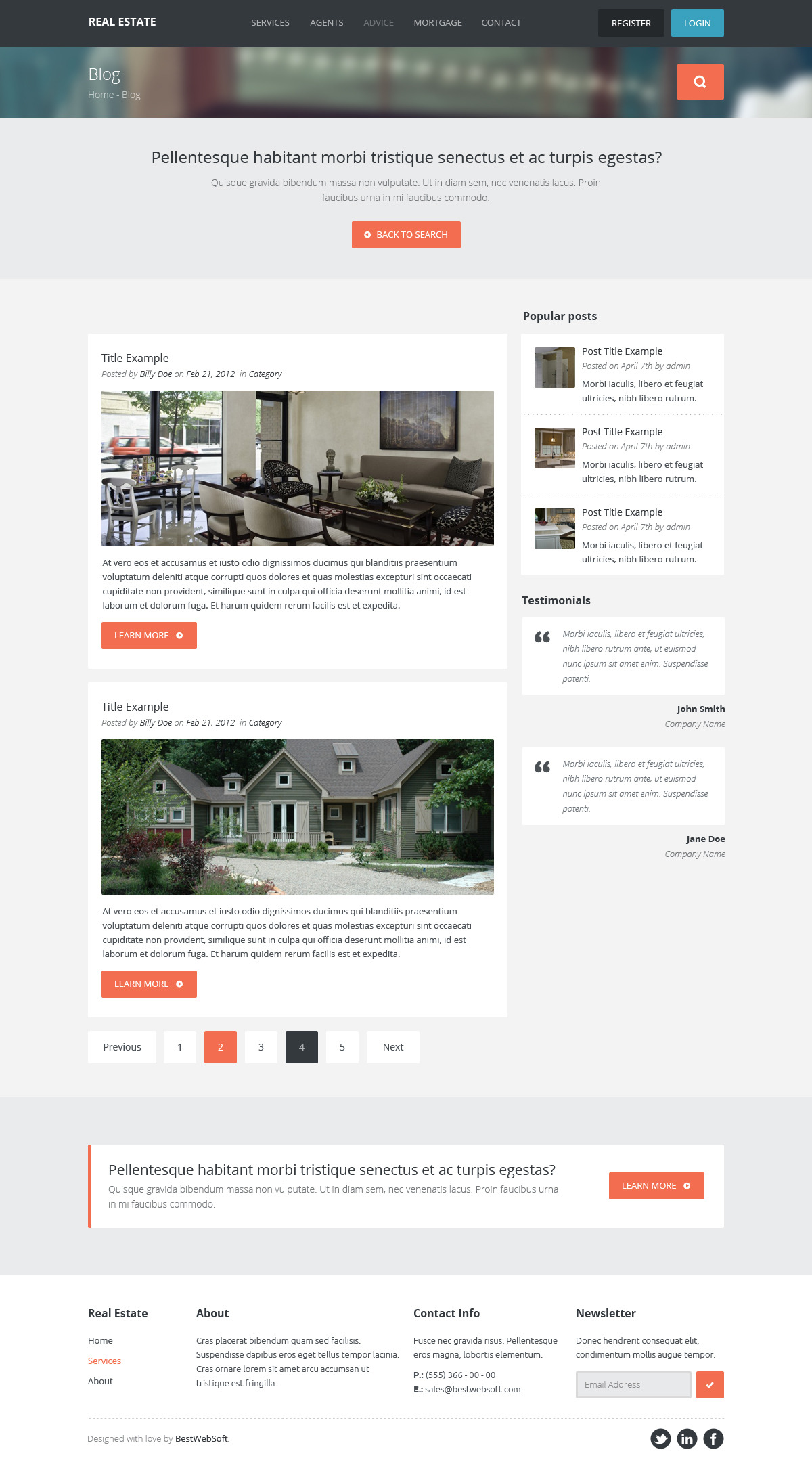 real estate – creative wordpress theme screenshot 3